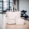 LEDAOU Beach Bag for Women Waterproof Sandproof Tote Bag Pool Bag with Zipper for Gym Shopping Travel with Wet Pocket - Image 4