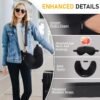 Travel Neck Pillow Stuffable with Clothes, Stuffable Neck Pillow for Travel, Packable Airplane Neck Pillow, Empty Luggage Travel Pillow Fillable Storage Bag, Soft Velvet Neck Pillow Case Cover - Image 4