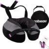 Cabeau The Neck's Evolution, TNE S3 Travel Neck Pillow Memory Foam Airplane Pillow - Neck Pillow with Attachment Straps - 360-Degree Support for Travel, Home, Office, and Gaming - (Berlin Grey)