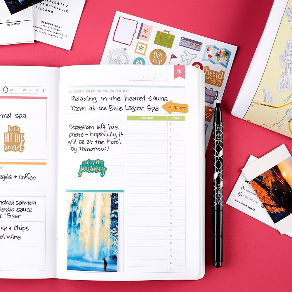 Erin Condren Designer Petite Planner - Travel Petite Planner, Includes Flight Schedule Details, Packing List by Category, Journaling for Experiences, and Spending, 5.7"x8.25" - Image 8