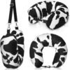 Stuffable Travel Pillows, Travel Pillows for Airplanes, Portable Soft Self-Fillable Travel Neck Pillows, Comes with Storage Bag Perfect Travel for Plane or Car (Pillow Cover Only, No Filler)