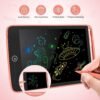 TECJOE 2 Pack LCD Writing Tablet with Fridge Magnets, Writing Board Doodle Board for Kids Drawing/Travel/Kitchen Memo, Back to School/Birthday Gift Toys for Boys Girls, 8.5 Inch (Blue+Pink) - Image 4