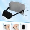 Travel Pillows for Airplanes, Neck Pillow for Sleeping Airplane Pillow with Eye Mask Memory Foam Travel Neck Pillows for Traveling Long Flights Road Trip Car Headrest - Stops Head Bobbing - Image 6