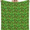 (Leaves and Ladybugs) Print Fall Throw Blanket Personalized Soft Flannel Blanket for Bed Couch Sofa, Blanket for Lightweight Fuzzy Cozy Blankets for Travel Office Home 40"X30" - Image 2