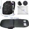 Extra Large Backpack, 50L Travel Backpack, 17 inch Laptop Backpack for Men, TSA Approved Heavy Duty Backpack with USB Charging Port, Anti Theft Backpack for Business Work College, Black - Image 3