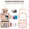 CUBETASTIC Clear Cosmetic Bags, Hanging Toiletry Bag for Travelling, Transparent Makeup Organizer Case, Water-resistant Portable Skncare Storage Pouch with Handle, Travel Must Haves - Image 2