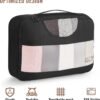 Veken 8 Set Packing Cubes for Suitcases, Travel Essentials for Carry on, Luggage Organizer Bags Set for Travel Accessories in 4 Sizes (Extra Large, Large, Medium, Small), Black - Image 8