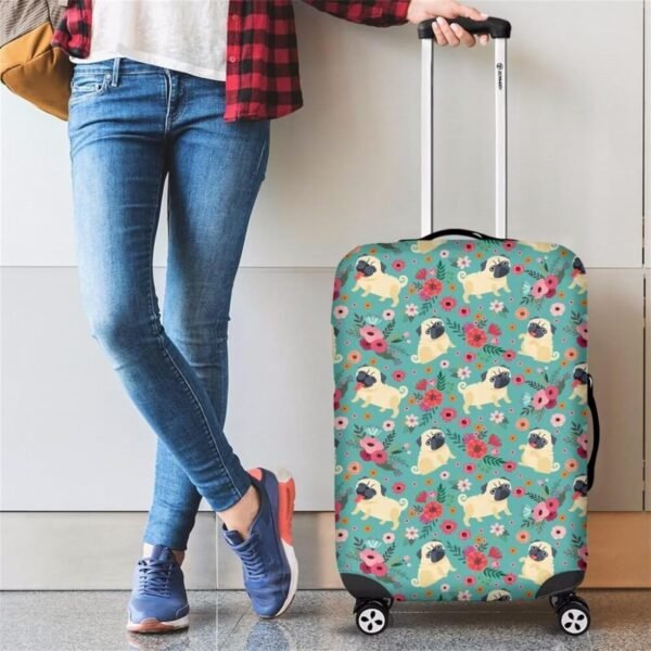 DISNIMO Ice Cream Corgi Luggage Cover Anti-scratch Suitcase Cover Protector for Travel 18-21 Inch Baggage Covers for Women Girls - Image 6