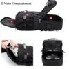 WITZMAN Travel Backpack for Men and Women Convertible Duffle Luggage Bag fit 17 Inch Laptop Carry On Bags for Airplane (B681 Black) - Image 5