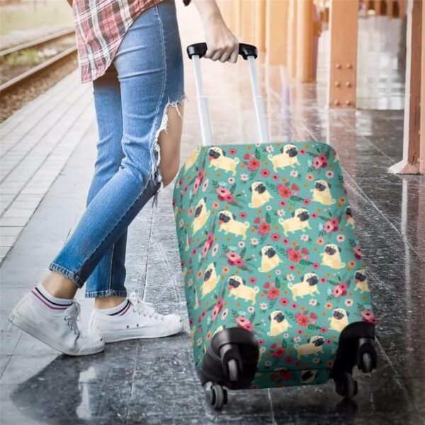 DISNIMO Ice Cream Corgi Luggage Cover Anti-scratch Suitcase Cover Protector for Travel 18-21 Inch Baggage Covers for Women Girls - Image 7