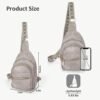 Sling Bag, Crossbody Bags for Women, Faux Leather Fanny Pack Cross Body Bag, Purses for Women Trendy - Image 4