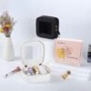 Small Clear Makeup Bag for Women, Mini Cosmetic Bag Toiletry Bag Organizer,Waterproof Travel Make Up Bag Pouch with Zipper,Travel Essentials Present for Mom Wife (White, Mini) - Image 4