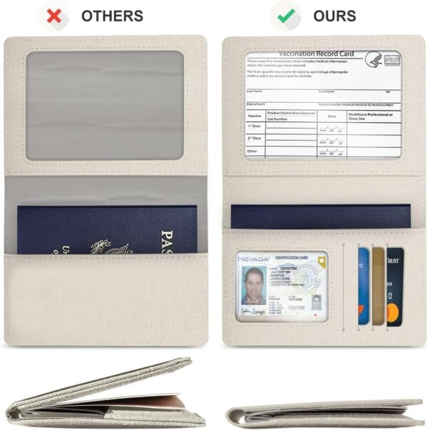 Passport Holder,Travel Essentials,Travel Gifts(Off White) - Image 5
