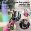 Volhoply 20oz Insulated Stainless Steel Water Bottle With Straw Lid Bulk 2 Pack,Kids Double Wall Vacuum Thermos With Handle,Reusable Outdoor Sports Camping Metal Bottles,Travel Flask Keep Cold(Mix,2) - Image 5