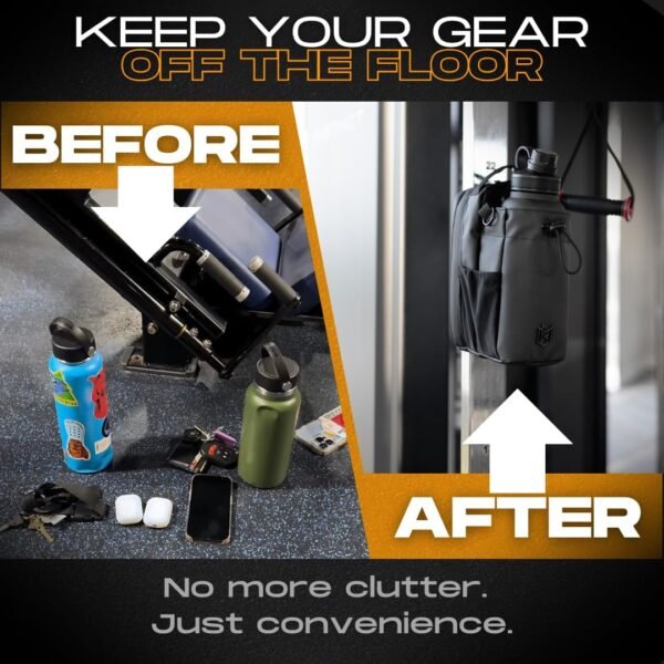 Magnetic Bottle Bag Sling Bag for Men and Women | Magnetic Gym Bag for Gym, Travel, Work, and Sports | Keep Your Items off the Dirty Gym Floor With Magnetic Attachment - Image 3