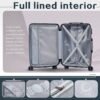 Coolife Luggage Expandable Suitcase PC+ABS 3 Piece Set with TSA Lock Spinner 20in24in28in - Image 6