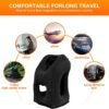 DAWNTREES 2 Pack Inflatable Travel Pillow,Neck Pillow Inflatable for Sleeping,Comfortably Support Head,Neck and Lumbar,Used for Airplane,Car,Bus and Office (Black) - Image 5