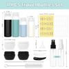 17 Pack Travel Bottles for Toiletries, TSA Approved Travel Size Toiletries Bottles, Leak Proof Travel Size Containers, Travel Essentials for Body Wash, Shampoo, Lotion & Conditioner Blue - Image 2