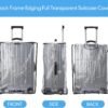 Jexine 4 Pcs Clear PVC Suitcase Cover Protectors 4 Sizes Transparent Travel Luggage Protector Thicken Luggage Cover 18/20/ 24/28 Inches Suitcase Covers for Luggage - Image 5
