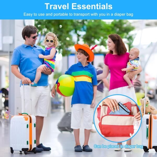 Toddler Airplane Bed, Kids Airplane Seat Extender Travel Bed, Kids Airplane Travel Essentials, Airplane Must Have for Toddlers, Baby Portable Plane Bed Foot Rest for Flights - Image 7