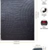 iClimb 3M Thinsulate Insulation Warm Camping Blanket Ultralight Compact (Dark Grey) - Image 6