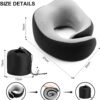 Travel Pillow, 360° Wrapped Travel Neck Pillow, 100% Pure Memory Foam Neck Pillow, Airplane Neck Pillows, Perfect Support, Soft and Breathable Pillows, Travel Accessories with Portable Bag - Image 7