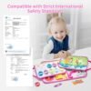 Freebear Busy Board Toddler Travel Toys Quiet Book Sensory Toys for Toddlers 1 2 3 4, Montessori Toys for Toddler Activities Board, Educational Toys for 3 4 Year Old Girls Boys Gift, Princess - Image 4