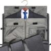 Convertible Garment Bag with Shoulder Strap, Modoker Carry on Garment Duffel Bag for Men Women - 2 in 1 Hanging Suitcase Suit Travel Bags (Black) - Image 3