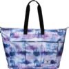 Women Ladies Weekender Bag Muti-pockets Overnight Carry-on Duffel Travel Gym Tote Luggage Duffle with Trolley Sleeve - Image 4