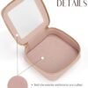 Popvibe Clear Makeup Bag Travel Cosmetic Case Transparent Toiletry Bag with Zipper, Portable Make Up Organizer Traveling Compact Car Bag for Essentials - Image 6