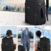 Vancropak Carry On Backpack, 40L Expandable Extra Large Travel Backpack, Flight Approved Water Resistant Luggage Suitcase Daypack, Lightweight Personal Business Weekender Bag for Men & Women, Black - Image 9