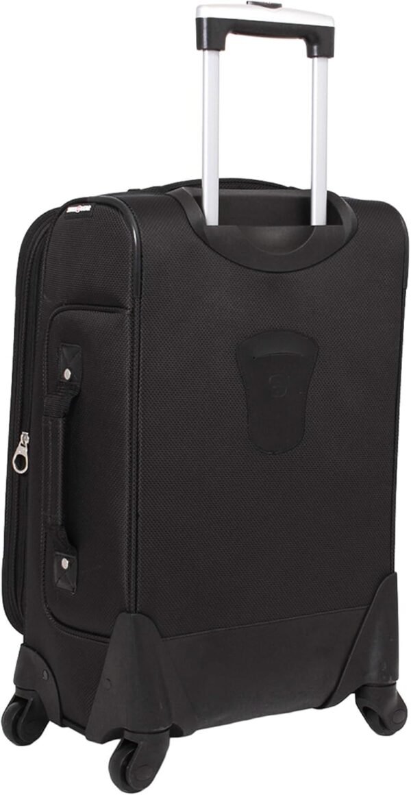 SwissGear Sion Softside Expandable Luggage, Black, Carry-On 21-Inch - Image 7