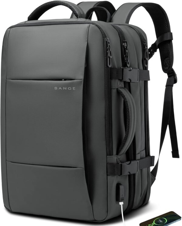 BANGE 35L Carry on Backpack,Travel Backpack for Women Men Airline Approved Gym Backpack Waterproof Business Laptop Daypack…