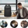 FUTURE AESTHETICS Business Smart Backpack Waterproof for women,men,Fight Approved Durable Backpack suitable as overnight and travel backpack (Black) - Image 6
