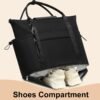 LEDAOU Carry On Tote Bags for Women, Travel Weekender Bag, Overnight Bag Personal Item Airplane, Sports Gym Work Bag - Image 5