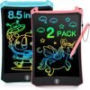 LCD Writing Tablet, 2 Pack Toddler Kids Toys, 8.5 Inch Doodle Board Drawing Pad, Travel Essentials Kids Games, Back to School Supplies Toys Birthday Gifts for Girls Boys Age 3-8