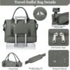 Weekender Bags for Women,Personal Item Travel Bag with Shoes Compartment,Overnight Travel Duffel Bag with Toiletry Bag - Image 6