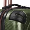 Traveler's Choice Maxporter II Hardside Polycarbonate Suitcase with Spinner Wheels, Dark Green, 22" Carry-On Luggage - Image 3