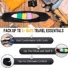 Travel Neck Pillow Stuffable with Clothes, Stuffable Neck Pillow for Travel, Packable Airplane Neck Pillow, Empty Luggage Travel Pillow Fillable Storage Bag, Soft Velvet Neck Pillow Case Cover - Image 2