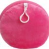 Microbead Bolster Tube Travel Pillow, Compact, Perfect for Plane or Car, Pink - Image 2