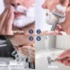 Adjustable Single Blade Razor for Men & Women, Double Edge Safety Razor with 10 Blades, Magnetic Blade Slot for No-Touch Safety Load Blades, Travel Essentials Reusable Metal DE Razor, Matte Silver - Image 7