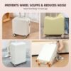 Luggage Compartment Wheel Protection Cover,Latest Upgrade Carry On Luggage Wheel Covers,Level 8 Travel Suitcase Wheel Cover,Anti Dust & Scratch Noise Reduction Wheels Protector(Orange,8) - Image 6