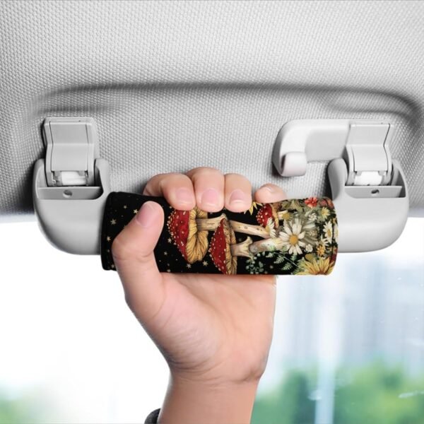 BIGCARJOB Mushroom Sunflower Luggage Handle Wrap Set for Suitcase 2 Pieces Suitcase Identifier Protective Cover Trolley Case Grip Travel Luggage Accessories Door Handle Replacement - Image 4