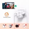 【2-Pack】 European Travel Plug Adapter, International Power Plug Adapter with 3 Outlets 3 USB Charging Ports(2 USB C), Type C Plug Adapter Travel Essentials to Most Europe Spain Italy France Germany - Image 6