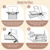 Toddler Airplane Bed, Airplane Seat Extender for Kids, Portable Toddler Bed, Baby Airplane Travel Essentials for Kids, 31.1x17.3in Foldable, Comfortable, Waterproof, Durable and Safe - Image 7