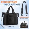 HUANLANG Travel Duffel Bag Carry On Tote Bags for Women,Weekender Overnight Bag with Shoes Compartment,Sports Tote Gym Bag - Image 5