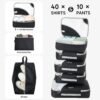 ALL INCLUDED 10 Set Sturdy Packing Cubes for Suitcases,OlarHike Travel Essentials,UPGRADED Anti-Tear Stitching, NEW Improved Luggage Packing Organizers for Travel Accessories(Black) - Image 5