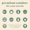 Goose Down Travel Pillow - Filled with 800 Fill Power European Goose Down, Egyptian 300 Thread Count 100% Cotton Cover for Plane car & Home - Made in USA (12x16) - Image 6