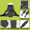 icolor Water Bottle Carrier Bag for Stanley IceFlow Flip Straw Tumbler 20/30oz Stanley IceFlow Mug Carrying Holder Neoprene Sleeve Stanley Cup Accessories Pouch Crossbody Sling for Travel Fitness - Image 3