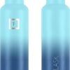 IRON °FLASK Camping & Hiking Hydration Canteens - 3 Lids (Narrow Straw/Spout Lid) Leak Proof Vacuum Insulated Stainless Steel - Hot & Cold Double Walled Sports Water Bottle - Image 3